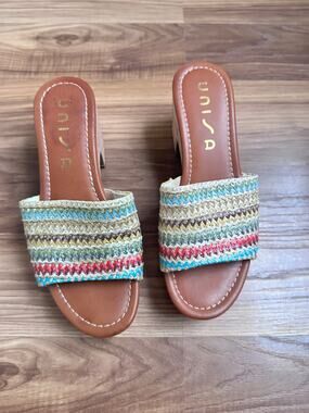 Unisa Canvas colorful, clog, slip on sandals